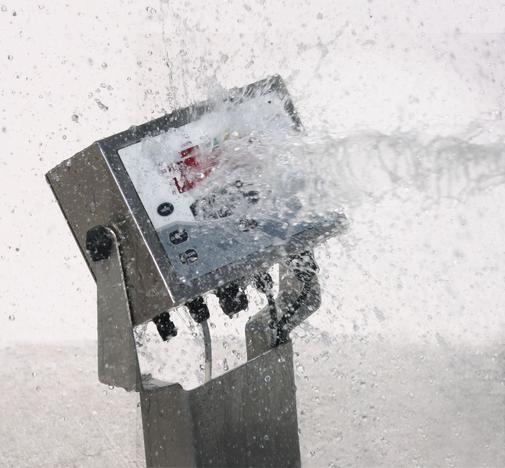 Rice Lake Weighing CW-90X Series Washdown Over/Under Checkweigher, 10 kg x 0.002 kg, 12" x 12" platform, 230VAC, NTEP approved