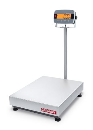 Ohaus D33P300B1X2 Defender 3000 Column Mount Bench Scale, 600 lb x 0.2 lb, NTEP Certified