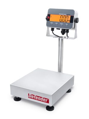Ohaus D33XW75C1R6 Defender 3000 Column Mount Washdown Bench Scale, 150 lb x 0.05 lb, NTEP Certified