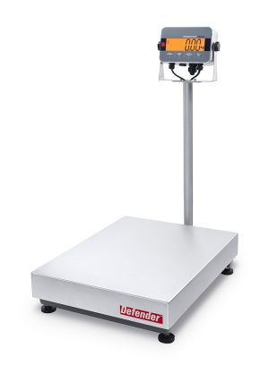 Ohaus D33XW300B1X2 Defender 3000 Column Mount Hybrid Bench Scale, 600 lb x 0.2 lb, NTEP Certified