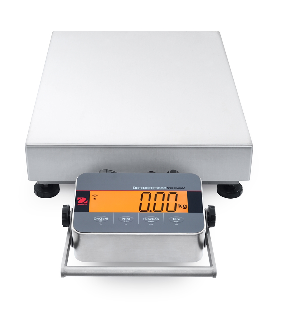 Ohaus D33XW75B1L5 Defender 3000 Front Mount Hybrid Bench Scale, 150 lb x 0.05 lb, NTEP Certified