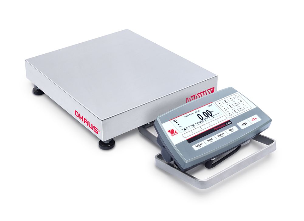 Ohaus D52P50RQR5 Defender 5000 Low Profile Bench Scale with ABS Indicator, 100 lb x 0.02 lb, NTEP Certified