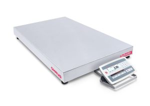 Ohaus D52XW125RTV5 Defender 5000 Low Profile Bench Scale with Stainless Steel Indicator, 250 lb x 0.05 lb, NTEP Certified