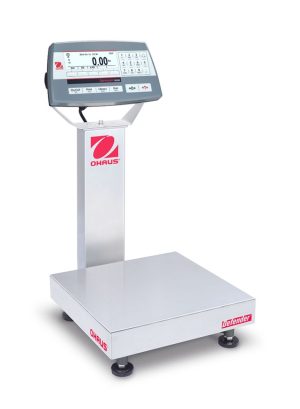 Ohaus D52P12RQR1 Defender 5000 Column Mount Bench Scale with ABS Indicator, 25 lb x 0.005 lb, NTEP Certified