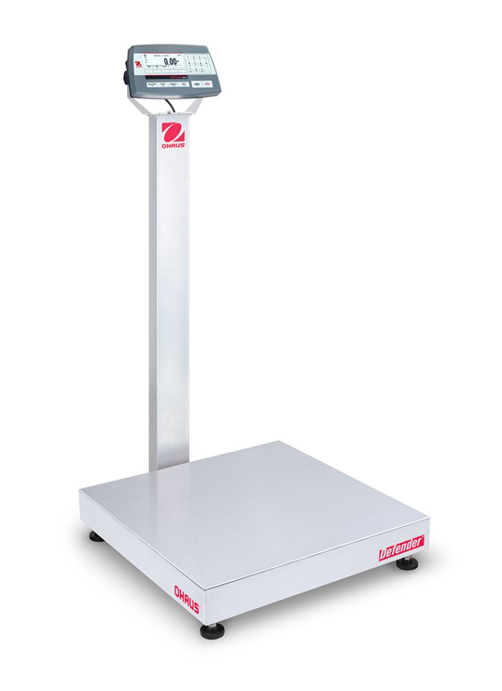 Ohaus D52P50RQV3 Defender 5000 Column Mount Bench Scale with ABS Indicator, 100 lb x 0.02 lb, NTEP Certified