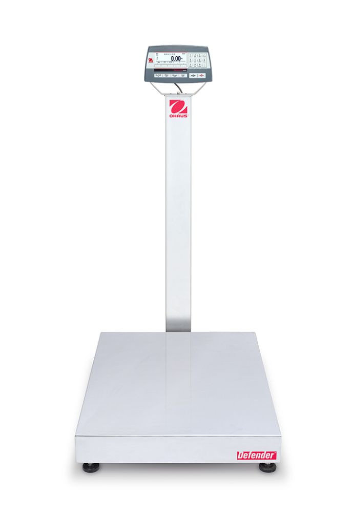 Ohaus D52P250RTV3 Defender 5000 Column Mount Bench Scale with ABS Indicator, 500 lb x 0.1 lb, NTEP Certified