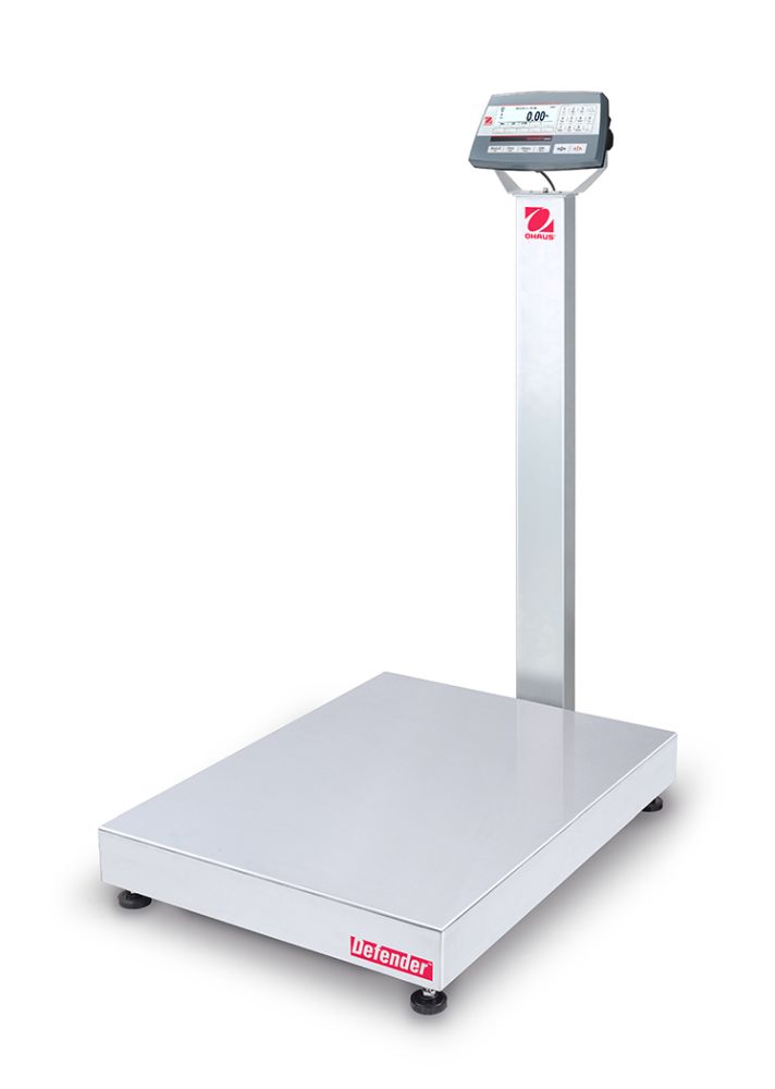 Ohaus D52P250RTV3 Defender 5000 Column Mount Bench Scale with ABS Indicator, 500 lb x 0.1 lb, NTEP Certified