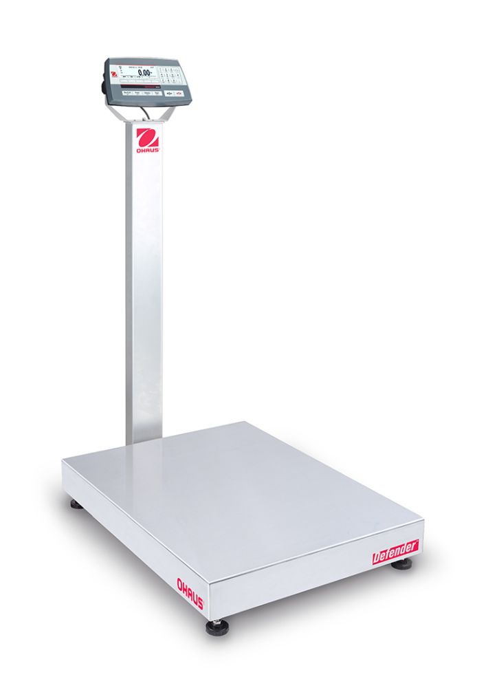 Ohaus D52P250RTV3 Defender 5000 Column Mount Bench Scale with ABS Indicator, 500 lb x 0.1 lb, NTEP Certified