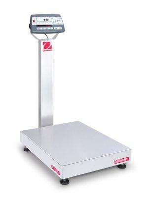 Ohaus D52P250RTX2 Defender 5000 Column Mount Bench Scale with ABS Indicator, 500 lb x 0.1 lb, NTEP Certified