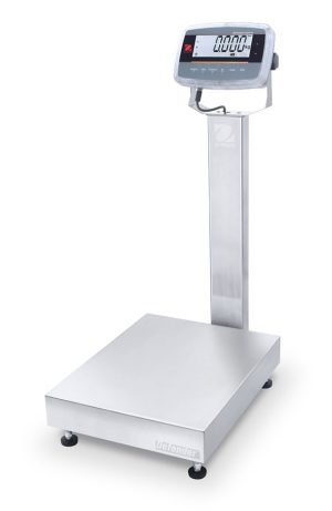Ohaus D61PW150K1L7 Defender 6000 Column Mount Washdown Bench Scale, 300 lb x 0.1 lb, NTEP Certified