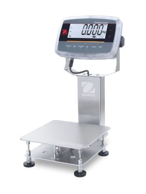 Ohaus D61PW5K1S6 Defender 6000 Column Mount Washdown Bench Scale, 10 lb x 0.002 lb, NTEP Certified
