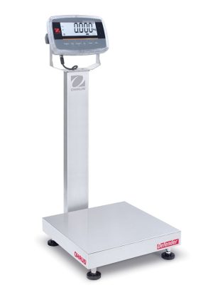 Ohaus D61PW25WQL7 Defender 6000 Hybrid Column Mount Washdown Bench Scale, 50 lb x 0.01 lb, NTEP Certified
