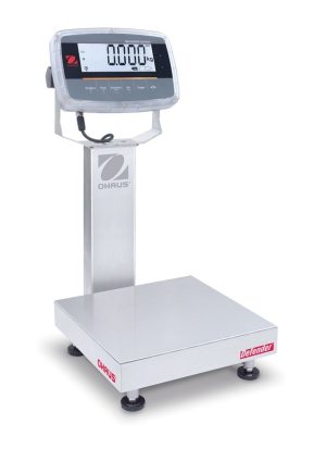 Ohaus D61PW12WQR6 Defender 6000 Hybrid Column Mount Washdown Bench Scale, 25 lb x 0.005 lb, NTEP Certified