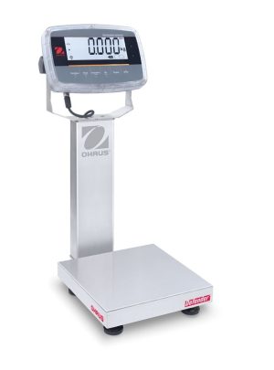 Ohaus D61PW2WQS6 Defender 6000 Hybrid Column Mount Washdown Bench Scale, 5 lb x 0.001 lb, NTEP Certified