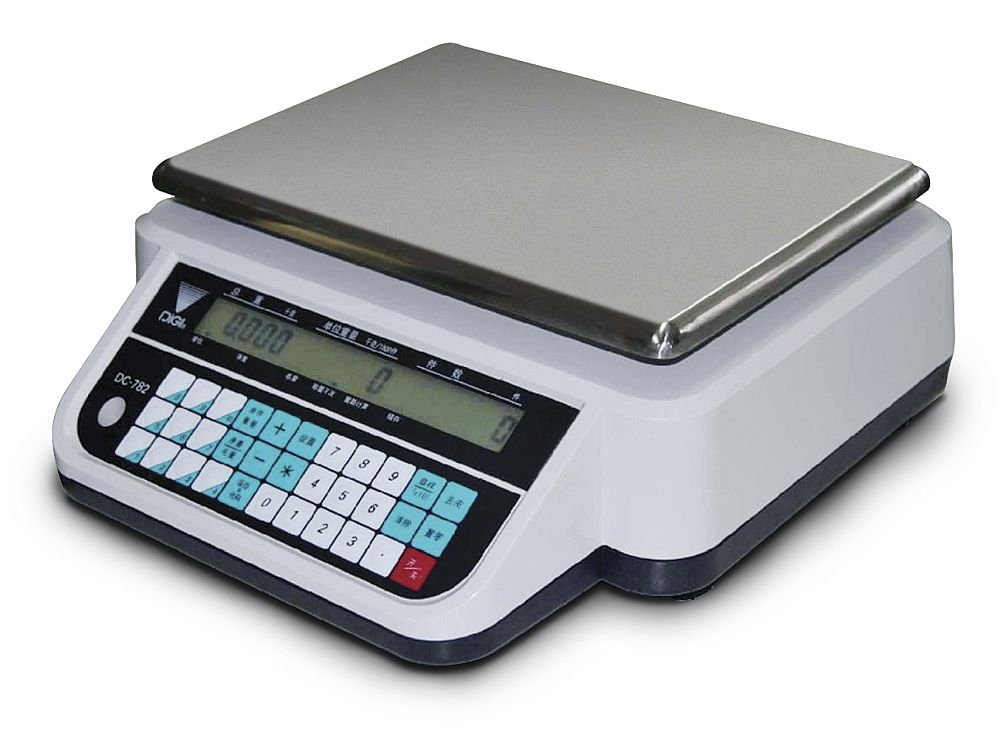 DIGI DC-782 Series Counting Scale, 15 lb x 0.002 lb