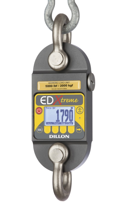 Dillon EDX-25T "Red" EDXtreme Dynamometer, 55,000 lbf, radio-ready* with spacers and storage case - no shackles