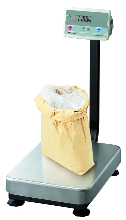 A&D FG-K Series FG-200KAL High Resolution Bench Scale with column, 400 lb x 0.02 lb