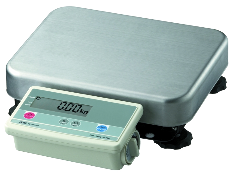 A&D FG-K Series FG-150KBM High Resolution Bench Scale, 300 lb x 0.02 lb