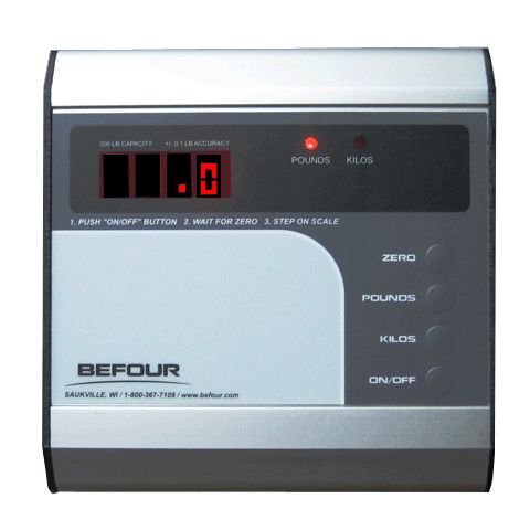 Befour FS-0900 Health & Fitness Column Scale, 500 lb x 0.1 lb