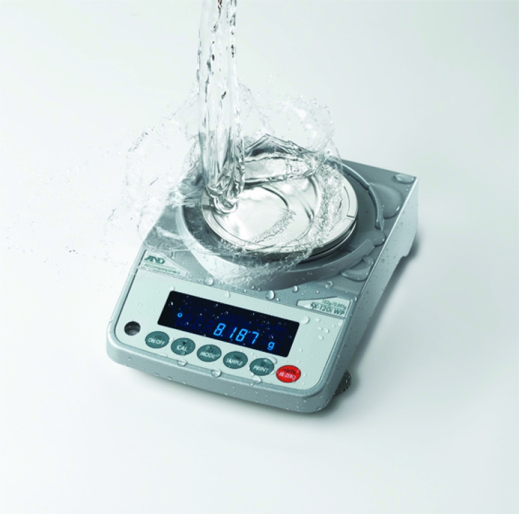 A&D FX-300iWPN IP65 Waterproof Precision Balance, 320 g x 0.01 g, NTEP approved, with breeze break (3.4" high)
