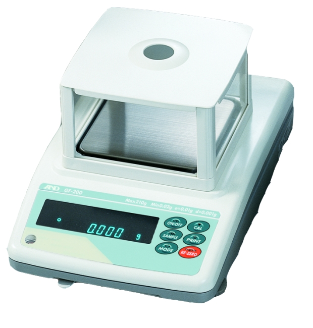A&D GF-300P Pharmacy Balance, 310 g x 0.01 g, with breeze break (3.6" high), NTEP approved