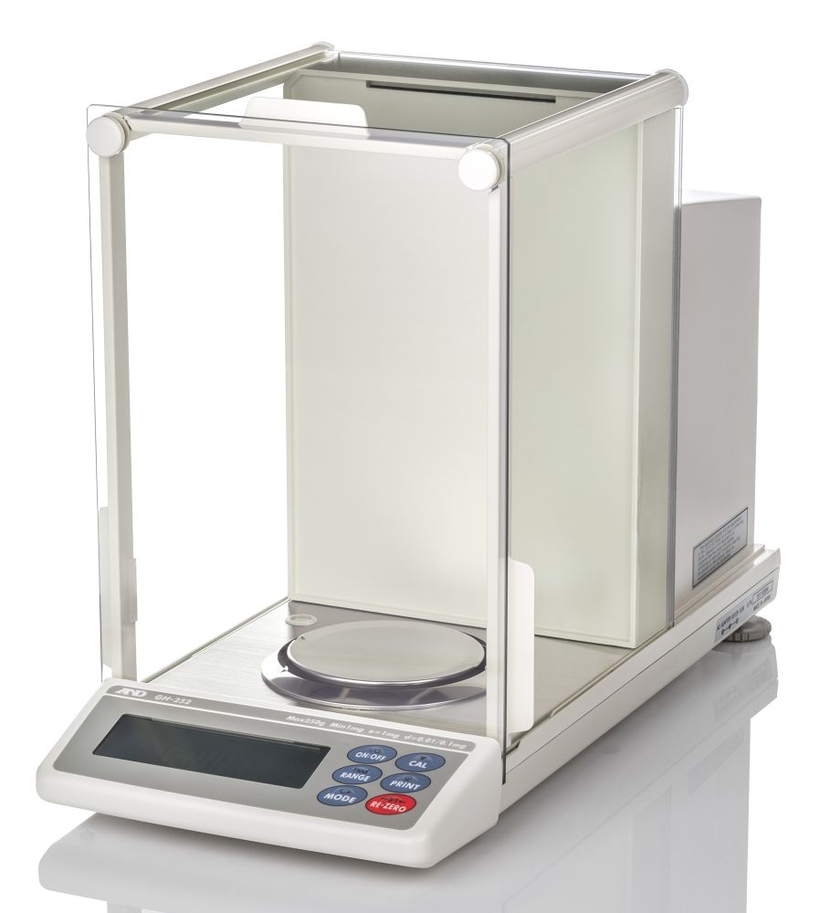 A&D Phoenix Series GH-252 Semi-Micro Analytical Balance, 250/101 g x 0.1/0.01 mg, with RS-232C