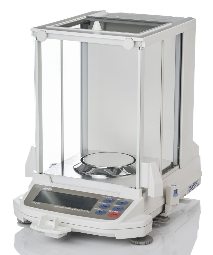 A&D Gemini Series GR-202 Semi-micro Analytical Balance, 42/210 g x 0.01/0.1 mg with RS-232C