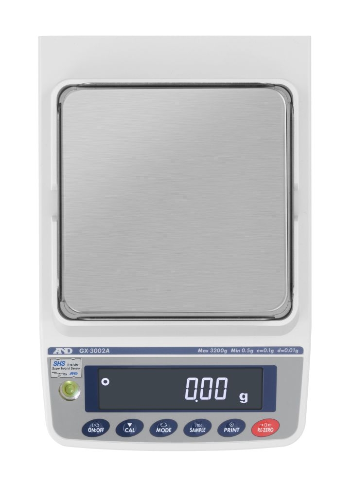 A&D Apollo GX-4002AN Precision Balance, 4200 g x 0.1 g, NTEP approved, with internal calibration