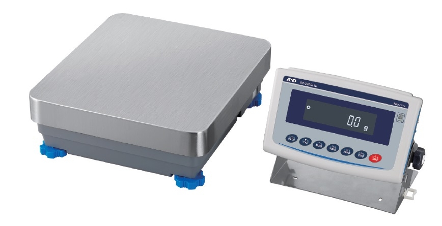 A&D Apollo GX-102000LS High-Capacity Precision Balance, 102,000 g x 1 g, IP65 with internal calibration and detached display