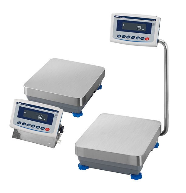 A&D Apollo GX-12001L High-Capacity Precision Balance, 12,000 g x 0.1 g, IP65 with internal calibration and swing-arm display