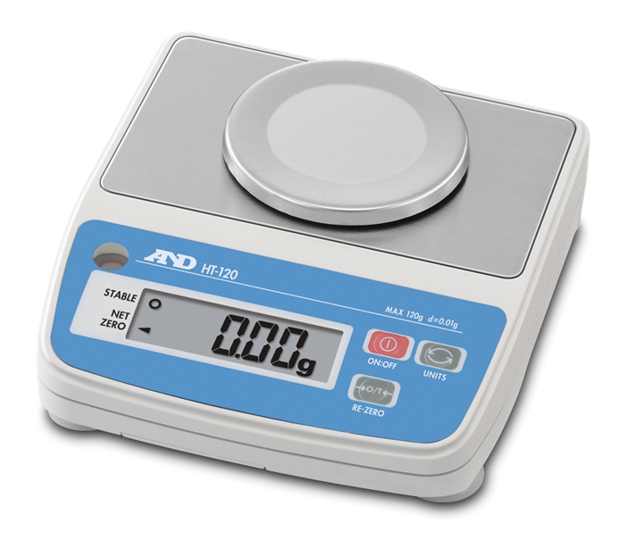 A&D HT Series HT-120 Compact Scale, 120 g x 0.01 g