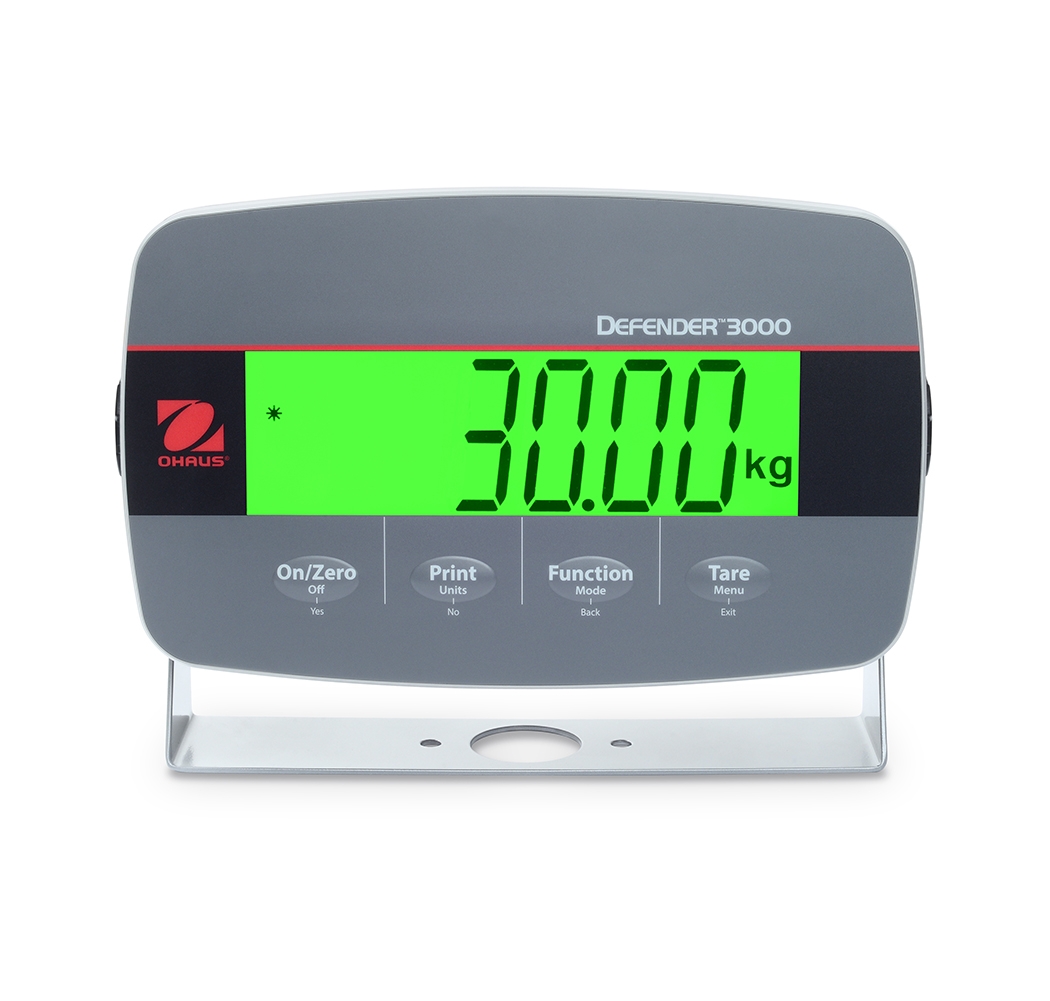 Ohaus D33P15B1R1 Defender 3000 Column Mount Bench Scale, 30 lb x 0.01 lb, NTEP Certified