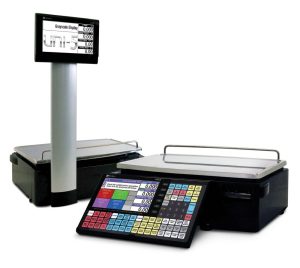 Ishida Uni-5 Price Computing Scale with Pole and Printer, 60 lb x 0.02 lb, RF, NTEP approved