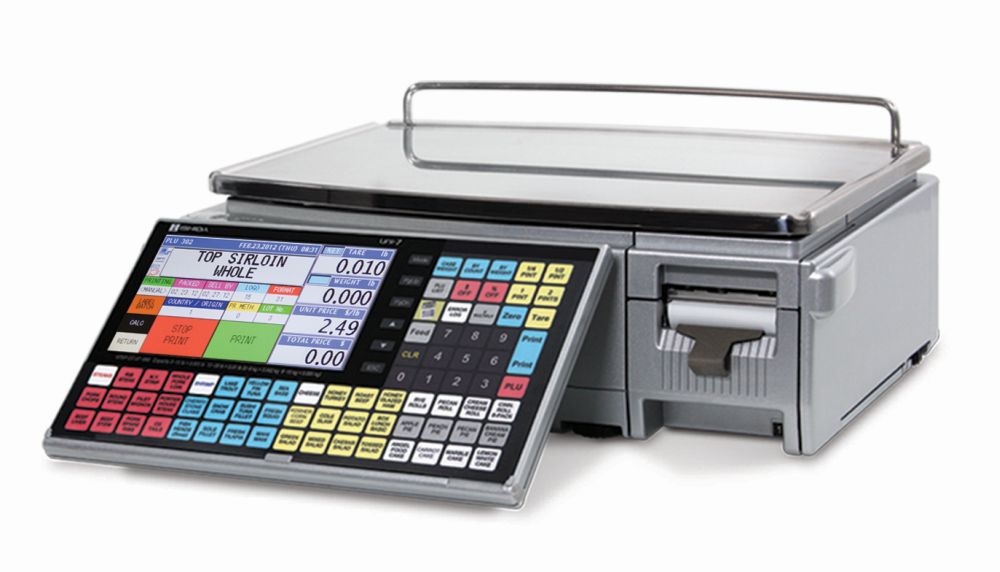 Ishida Uni-7 Dual Range Price Computing Scale with Printer, 30 lb x 0.01 lb, RF, NTEP approved