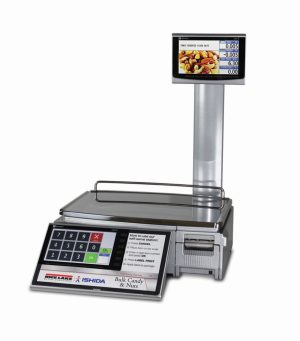 Ishida Uni-7 Price Computing Scale with Pole and Printer, 60 lb x 0.02 lb, RF, NTEP approved