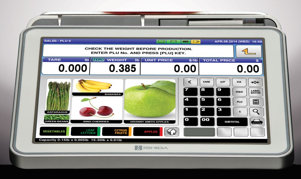 Ishida Uni-9 Dual Range PC-based Linerless Price Computing Scale with Printer, 30 lb x 0.01 lb, RF, NTEP approved