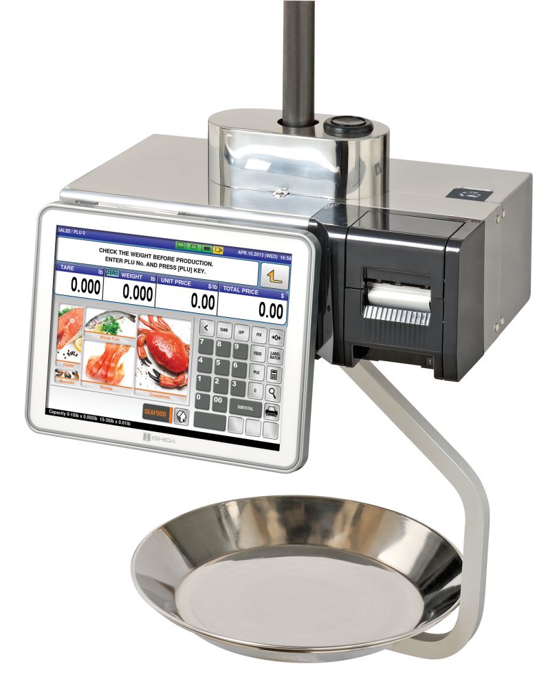 Ishida Uni-9H Dual Range PC-based Price Computing Hanging Scale with Printer, 30 lb x 0.01 lb, RF, NTEP approved
