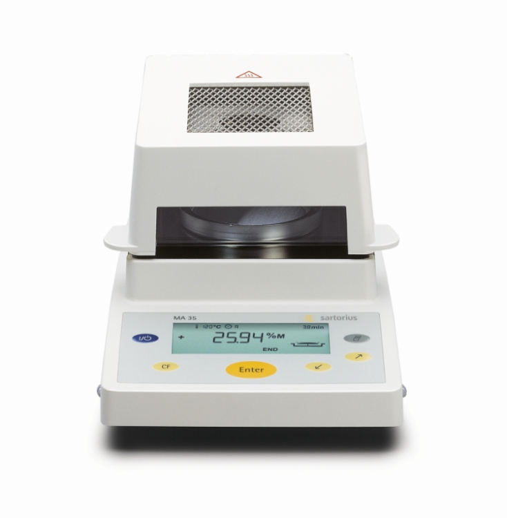 Sartorius MA35M-115US Infrared Moisture Analyzer, 35 g x 1 mg / 0.01%