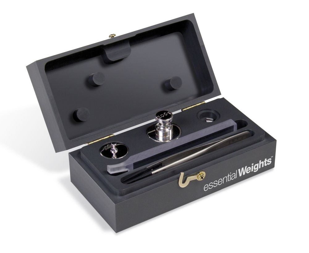 Rice Lake Weighing Essential Weights Set (200 g, 20 g, 20 mg) Precision Laboratory ASTM Class 1 with Accredited Certificate