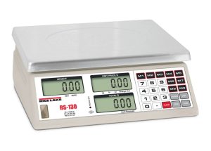 Rice Lake Weighing RS-130 Battery Operated Price Computing Scale, 30 lb x 0.01 lb, NTEP approved