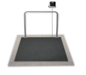 Rice Lake Weighing Summit SD-1150-WPBLE Dialysis Wheelchair In-Ground Scale, 1000 lb x 0.2 lb, with Bluetooth BLE 4.0