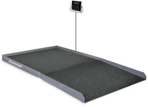 Rice Lake Weighing Summit SB-1150BLE Bariatric Wheelchair Scale, 1000 lb x 0.2 lb, with Bluetooth BLE 4.0