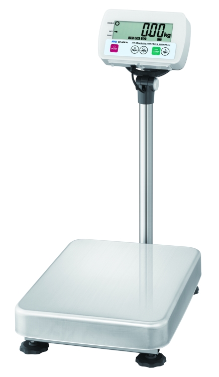 A&D SC Series SC-60KAL Washdown Scale, 130 lb x 0.02 lb, NTEP approved