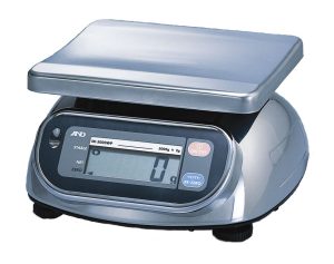 A&D SK-WP Series SK-5000WP Washdown Digital Scale, 5000 g x 2 g, NTEP approved & NSF listed