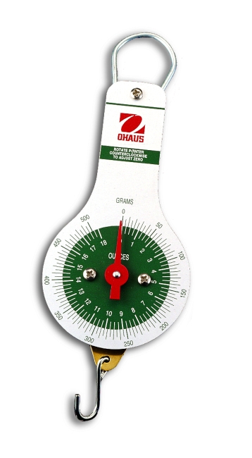 Ohaus 8011-MN Dial Type Spring Scale, 250 g / 2.5 N x 2 g / 0.02 N