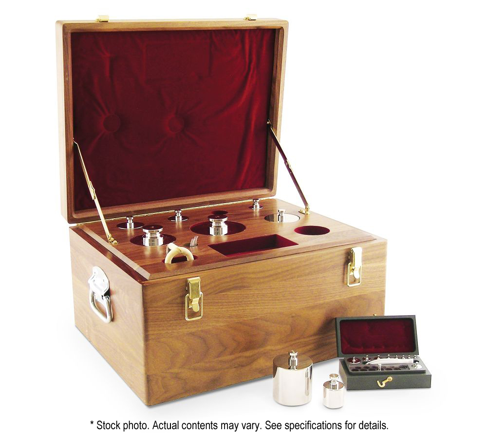 Rice Lake Weighing 10 kg - 1 g (22.221 kg) Precision Laboratory ASTM Class 4 Weight Set (5-3-2-1) with Accredited Certificate