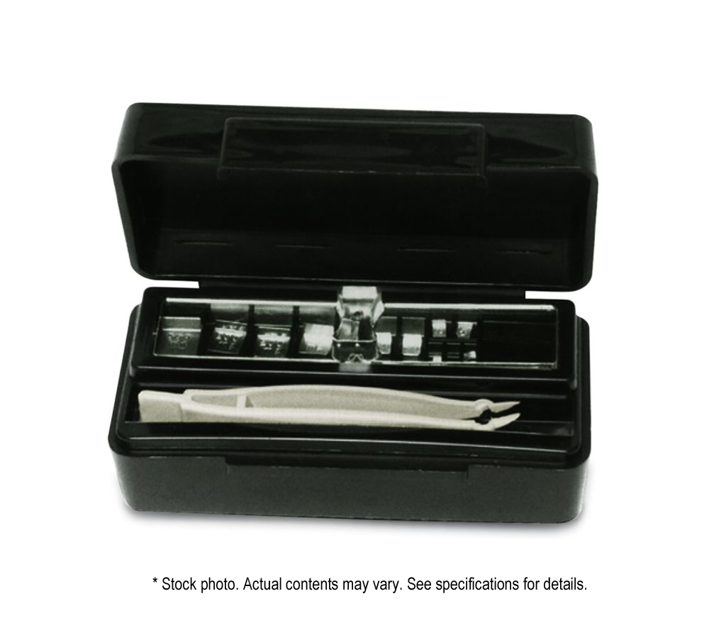 Rice Lake Weighing 500 mg - 1 mg (1.221 g) Precision Laboratory ASTM Class 2 Weight Set (5-3-2-1) with Accredited Certificate