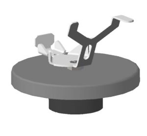 Titanium holder for save-lock tubes, 1.5 ml - 2 ml, for semi-micro and analytical balances (SART-PN YSH15)