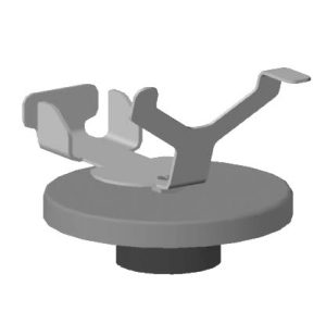 Titanium holder for save-lock tubes up to 5 ml, for semi-micro and analytical balances (SART-PN YSH19)