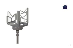 Sample holder for vials up to 40 ml, for Cubis II, for use without automated or manual inner draft shield (SART-PN YSH22-3)